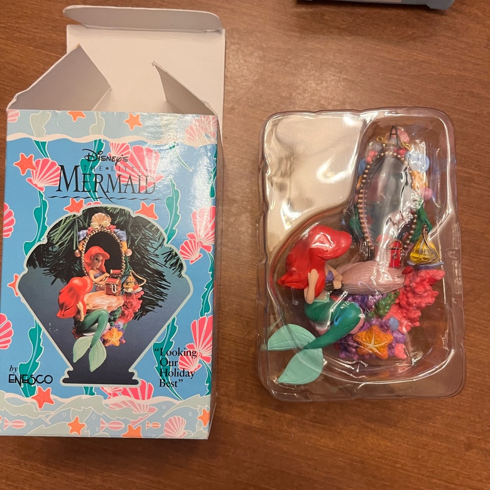 Vintage Disney little mermaid Ornaments collection from Enesco. 7 ornaments.